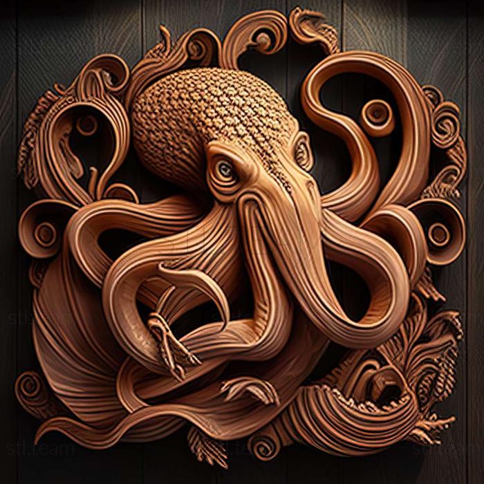 3D model Octopus mimus (STL)